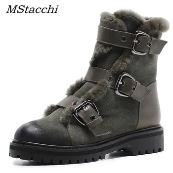 MStacchi High Quality Winter Ankle Boots Women Platform High Heels Genuine Leather Shoes Woman Warm Plush Snow Motorcycle Boots
MStacchi High Quality Winter Ankle Boots Women Platform High Heels Genuine Leather Shoes Woman Warm Plush Snow Motorcycle Boots