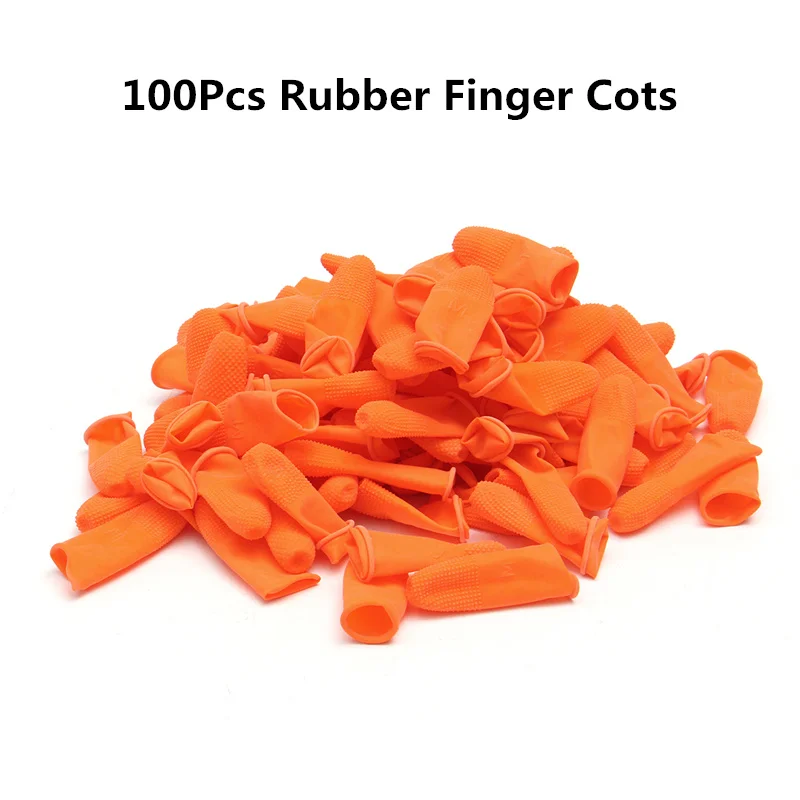 100Pcs Disposable Latex Finger Cots Anti-static Rubber Fingertips Non-slip Protective Finger Cots for Electronic Repair Painting
100Pcs Disposable Latex Finger Cots Anti-static Rubber Fingertips Non-slip Protective Finger Cots for Electronic Repair Painting