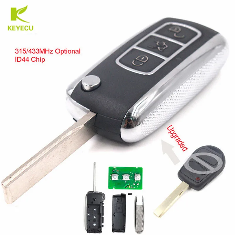 KEYECU Upgraded Remote Car Key Fob 315/433MHz ID44 for Land Rover Range Rover 2002-2006 /Sport 2006 Free Programming
KEYECU Upgraded Remote Car Key Fob 315/433MHz ID44 for Land Rover Range Rover 2002-2006 /Sport 2006 Free Programming