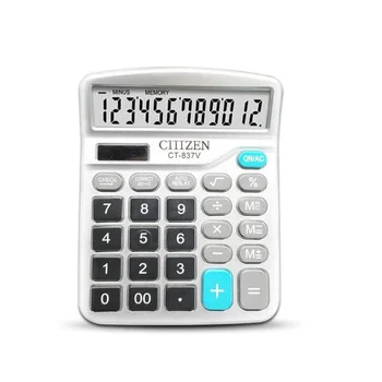 12 Digit Desk Calculator Large Buttons Financial Business Accounting Tool white big buttons battery and solar power
12 Digit Desk Calculator Large Buttons Financial Business Accounting Tool white big buttons battery and solar power