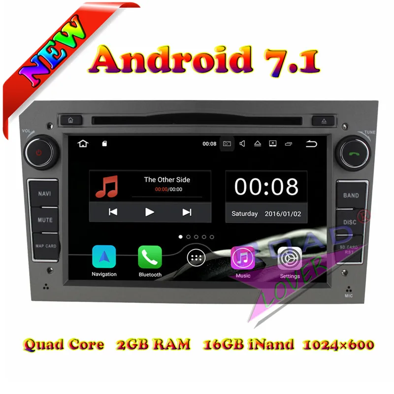 Автомобильный DVD-плеер TOPNAVI 2 Гб + 16 ГБ Android 7 1 для Opel Universal/Astra/Meriva/Vectra/Zafira/Corsa/Vivaro
