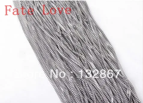 

Fate Love 50 meters thin 1.4mm 100% Stainless steel box link chains XMAS JEWELRY in bulk . jewelry finding free ship!