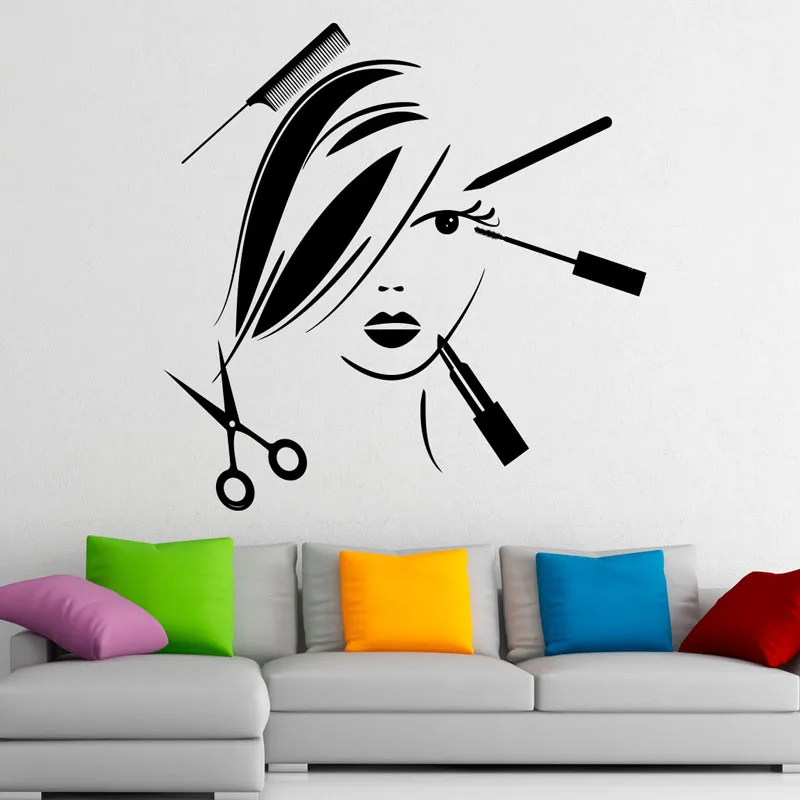Beauty Salon Wall Stickers Make Up Fashion Cosmetics Wall Decal Removable Art Modern Wall Stickers Home Decorative
Beauty Salon Wall Stickers Make Up Fashion Cosmetics Wall Decal Removable Art Modern Wall Stickers Home Decorative