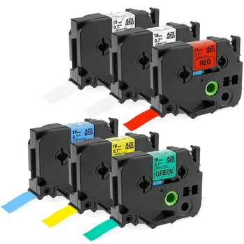 6 Pack 18mm Label Tapes Combo Set Compatible for Brother P-touch TZE141 TZE241 TZE441 TZE541 TZE 41 TZE741
6 Pack 18mm Label Tapes Combo Set Compatible for Brother P-touch TZE141 TZE241 TZE441 TZE541 TZE 41 TZE741