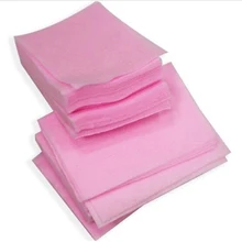 100 ピース/パックネイルポリッシュリムーバークリーナーマニキュアワイプ糸くずの出ない綿パッド紙ネイルアートピンク & ホワイトカラー送信ランダムで(China)