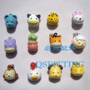 12pcs Jewelry Department Pendant Cartoon Animal Mix Color Jingle Bells Copper Pet Necklace Accessories Chinese Zodiac Decoration
12pcs Jewelry Department Pendant Cartoon Animal Mix Color Jingle Bells Copper Pet Necklace Accessories Chinese Zodiac Decoration