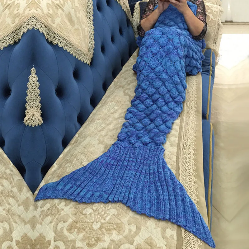 Hot Sale Mermaid Blanket Mermaid Tail Wool For Sofa Cover New Style Trend Adult Children Relax Sleeping Nap Colorful Blankets
Hot Sale Mermaid Blanket Mermaid Tail Wool For Sofa Cover New Style Trend Adult Children Relax Sleeping Nap Colorful Blankets