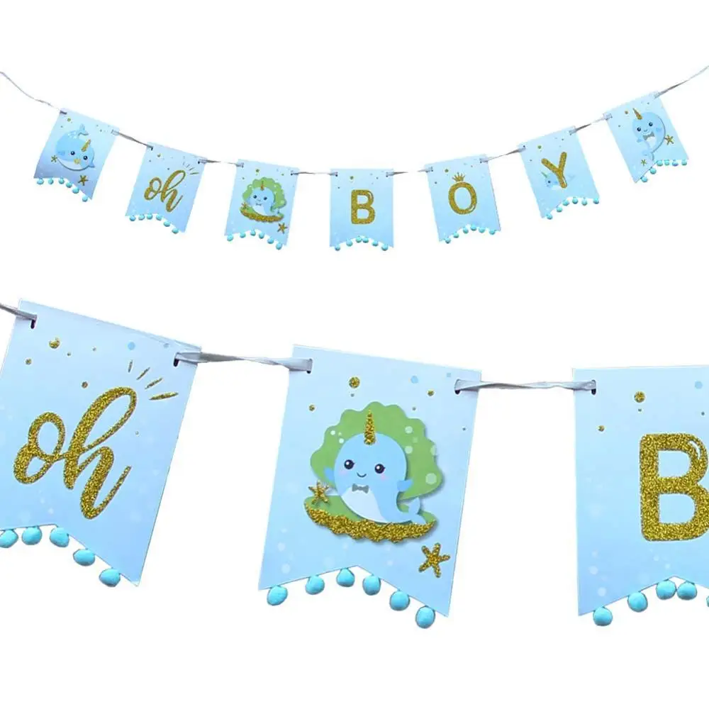Narwhal OH Boy Banner Blue Baby shower Boy Birthday Garland Marine organism Ocean Sea Animal Gender Reveal Party Decorations
Narwhal OH Boy Banner Blue Baby shower Boy Birthday Garland Marine organism Ocean Sea Animal Gender Reveal Party Decorations