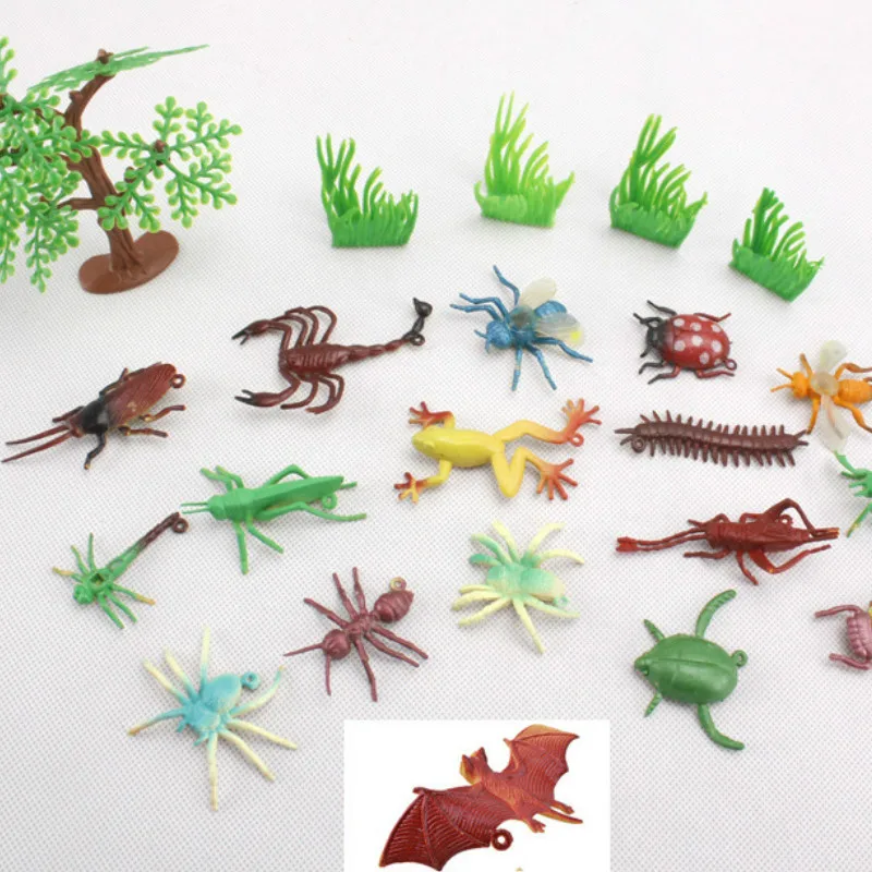 Plastic PVC Insect Animal Model Kids Toy 17pcs Multi-color Scorpion Bumblebee Cicada Cricket Ant Bee Model Building Kits Gift
Plastic PVC Insect Animal Model Kids Toy 17pcs Multi-color Scorpion Bumblebee Cicada Cricket Ant Bee Model Building Kits Gift