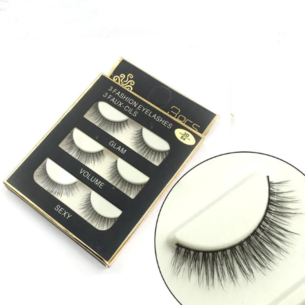 3 Pairs Handmade Faux Mink Long Natural Thick Black False Eyelashes Women Eye Lashes Makeup Tools
3 Pairs Handmade Faux Mink Long Natural Thick Black False Eyelashes Women Eye Lashes Makeup Tools