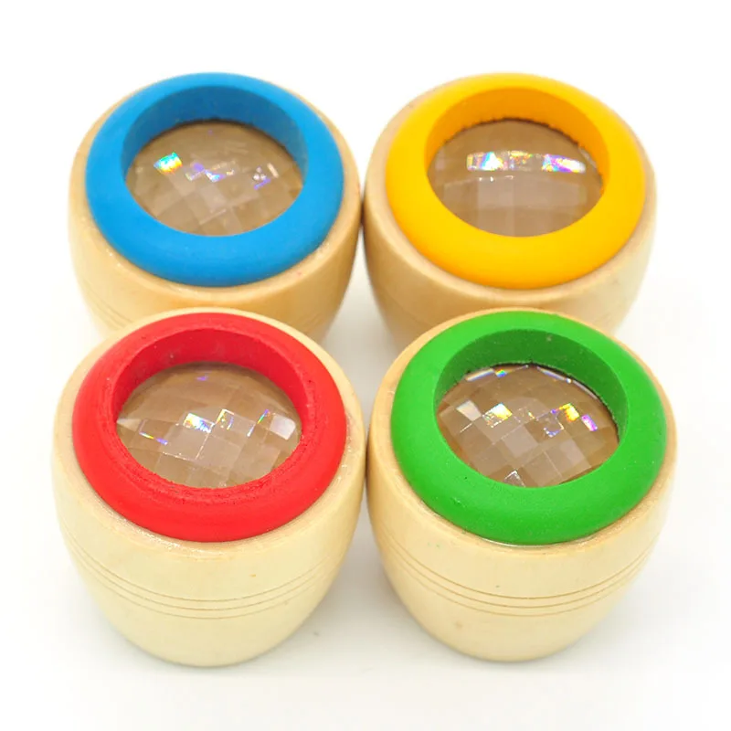 1PC Bee-eye Interesting Effect Magic Kaleidoscope Explore Baby Kids Wooden Toys Preschool Educational toys for boys-10 |