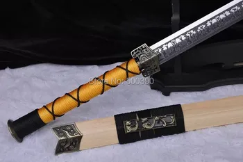 Hand Carved Full Tang Manganese Steel Dragon Blade Chinese Han Dynasty Battle Sword
Hand Carved Full Tang Manganese Steel Dragon Blade Chinese Han Dynasty Battle Sword