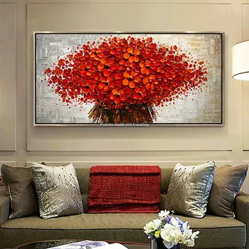 Canvas Painting palette knife 3D texture acrylic Flower painting Wall art Pictures For Living Room home decor cuadro decoracion9
Canvas Painting palette knife 3D texture acrylic Flower painting Wall art Pictures For Living Room home decor cuadro decoracion9
