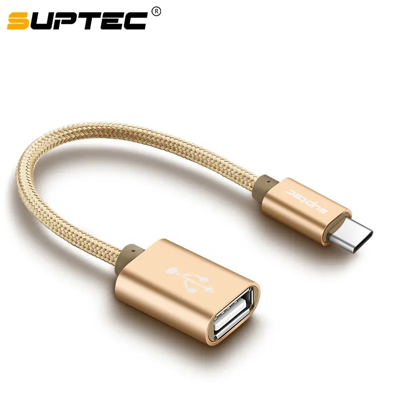 Кабель для передачи данных SUPTEC Type C USB OTG адаптер 3 0 конвертер Macbook Samsung S8 Xiaomi Mi5 6 4C