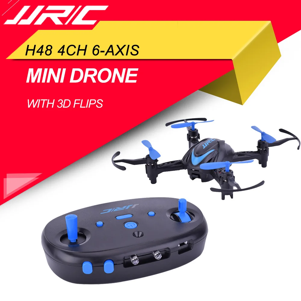 JJRC H48 Mini 4CH 6-axis Gyro Remote Control Mini Pocket Drone for Indoor Flying RC Quadcopter with 3D Flips Mode Blue
JJRC H48 Mini 4CH 6-axis Gyro Remote Control Mini Pocket Drone for Indoor Flying RC Quadcopter with 3D Flips Mode Blue