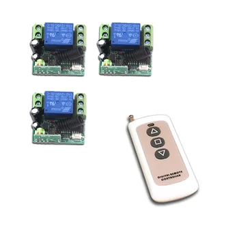 DC 12V 24V Wireless Remote Switch Remote Control Switch Mini 1CH 10A Relay Receiver Teleswitch 315Mhz / 433Mhz
DC 12V 24V Wireless Remote Switch Remote Control Switch Mini 1CH 10A Relay Receiver Teleswitch 315Mhz / 433Mhz