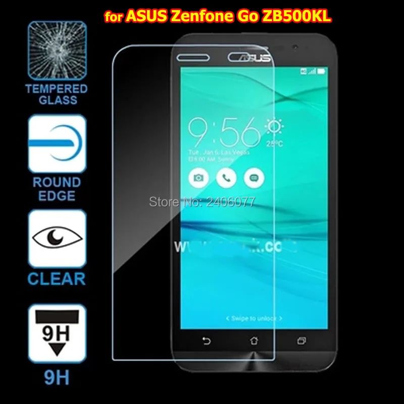 9 9н 2.5D Закаленное Стекло Протектор Экрана для ASUS Zenfone Go ZB500KL Мобильный Телефон Super