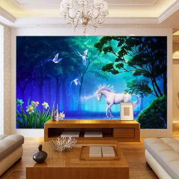 Custom Photo Wallpaper Living Room Sofa TV Background Wall Decoration Painting Forest Unicorn Large Mural Wallpaper For Walls 3D
Custom Photo Wallpaper Living Room Sofa TV Background Wall Decoration Painting Forest Unicorn Large Mural Wallpaper For Walls 3D