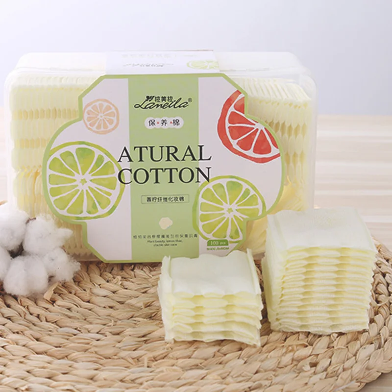 100PCS Box Grapefruit plant Facial Organic Thickening Cotton Pads Facial Cleaning Cosmetic Tissue Makeup Beauty Skin Care Tools 
100PCS Box Grapefruit plant Facial Organic Thickening Cotton Pads Facial Cleaning Cosmetic Tissue Makeup Beauty Skin Care Tools