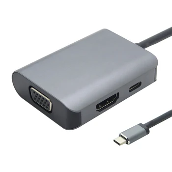3 in 1 USB 3.1 USB C Type C Hub with 4K 60Hz HDMI VGA Type C PD Charging Adapter for Apple Macbook Google Chromebook Pixel
3 in 1 USB 3.1 USB C Type C Hub with 4K 60Hz HDMI VGA Type C PD Charging Adapter for Apple Macbook Google Chromebook Pixel
