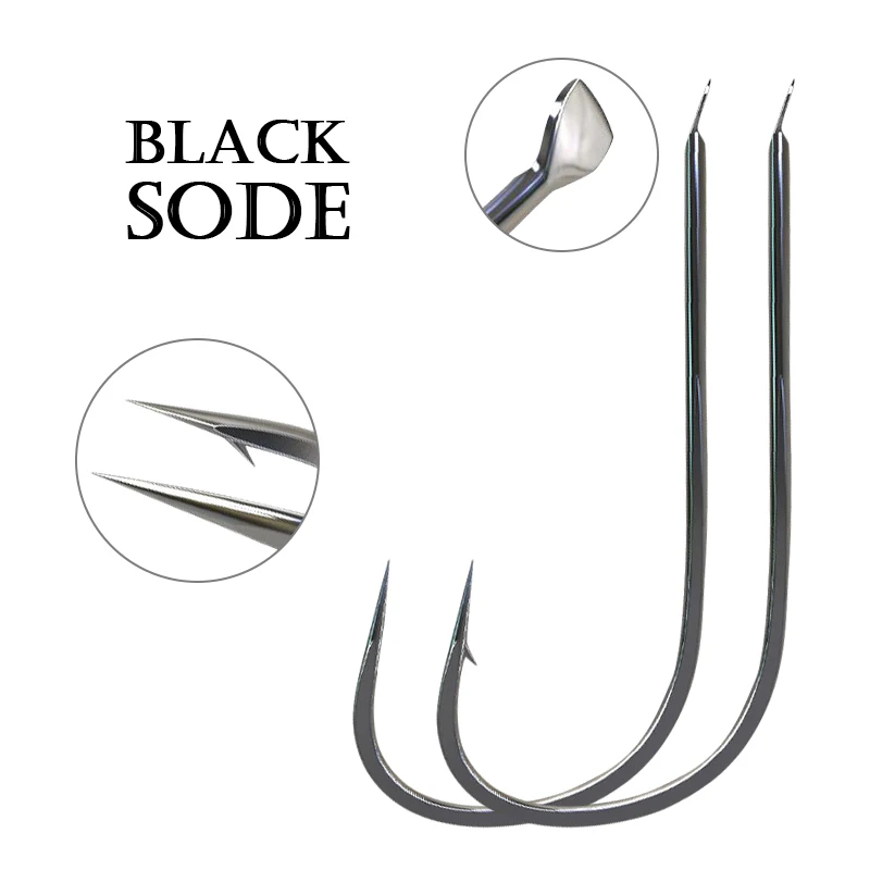 100pcs/Lot Black Sode Barbed Fishing Hooks Circle High Carbon Steel Sharpened Bait Tackle Strong Fishhook Sizes 1# 2# 3# 4# 5#
100pcs/Lot Black Sode Barbed Fishing Hooks Circle High Carbon Steel Sharpened Bait Tackle Strong Fishhook Sizes 1# 2# 3# 4# 5#