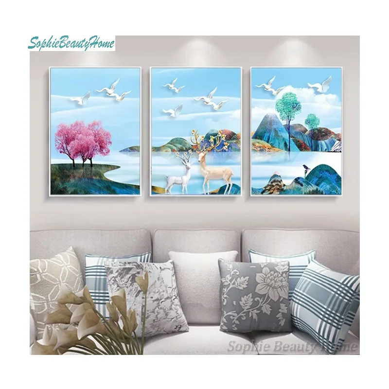 DIY 5D painted diamond color seagull deer landscape 3D diamond embroidery diamond painting mosaic square triple set home decorat
DIY 5D painted diamond color seagull deer landscape 3D diamond embroidery diamond painting mosaic square triple set home decorat