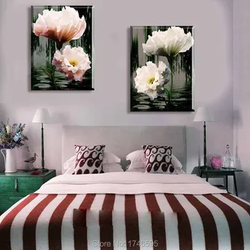 Big 2pcs living room wall decor home decor green white blooming flower wall Art Picture printed oil Painting on Canvas art print
Big 2pcs living room wall decor home decor green white blooming flower wall Art Picture printed oil Painting on Canvas art print