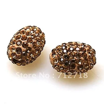 Bead,polyclay and crystal,11*15mm oval pave beads,Lt Colorado Coffee color,sold 20 Pcs Per Package
Bead,polyclay and crystal,11*15mm oval pave beads,Lt Colorado Coffee color,sold 20 Pcs Per Package