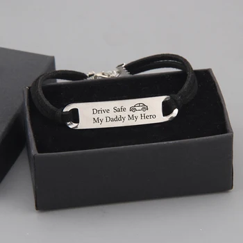 Drive Safe My Daddy My Hero Velvet Material Dad Present Bracelet Father`s Day Gift Keepsake Thanks Souvenir Adjustable Bracelets
Drive Safe My Daddy My Hero Velvet Material Dad Present Bracelet Father`s Day Gift Keepsake Thanks Souvenir Adjustable Bracelets
