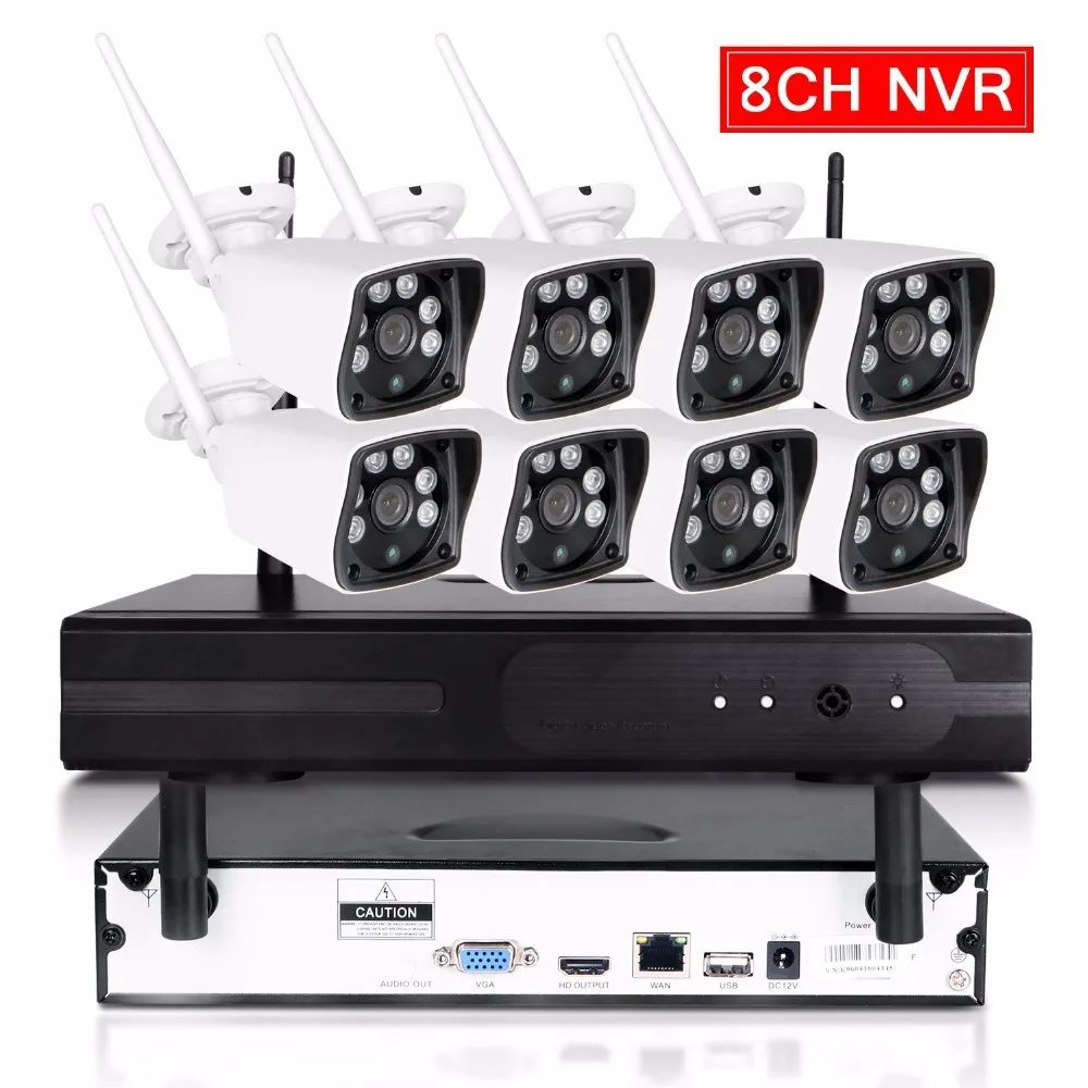 8CH CCTV System Wireless 720P NVR 8PCS 1.0MP IR Outdoor P2P Wifi IP CCTV Security Camera System Surveillance Kit 1TB HDD
8CH CCTV System Wireless 720P NVR 8PCS 1.0MP IR Outdoor P2P Wifi IP CCTV Security Camera System Surveillance Kit 1TB HDD