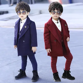 Boys 2-9 Years Fashion Western Style Formal Fleece 3 PCS Suit (Jacket + Vest + Pant ) Thicken Warm Woolen Spring Autumn Suit
Boys 2-9 Years Fashion Western Style Formal Fleece 3 PCS Suit (Jacket + Vest + Pant ) Thicken Warm Woolen Spring Autumn Suit