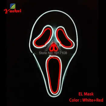 2020 New Sound Activated Halloween ghost faces Mask EL wire Glowing Flexible LED Neon light For masquerade Party Decor+3V Driver
2020 New Sound Activated Halloween ghost faces Mask EL wire Glowing Flexible LED Neon light For masquerade Party Decor+3V Driver
