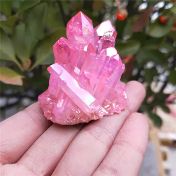 70g natural Angel Aura crystal cluster pink electroplating Titanium coating quartz cluster Healing
70g natural Angel Aura crystal cluster pink electroplating Titanium coating quartz cluster Healing