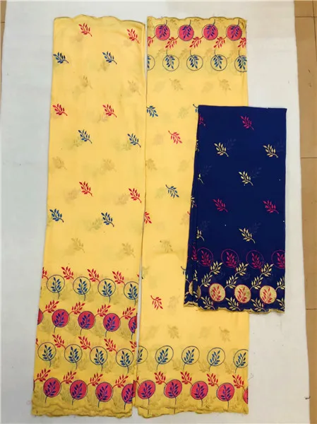 Popular African cotton lace material embroidery Swiss voile lace scarf fabric for dress set NCS45(2.5y+2.5y+2y)
Popular African cotton lace material embroidery Swiss voile lace scarf fabric for dress set NCS45(2.5y+2.5y+2y)