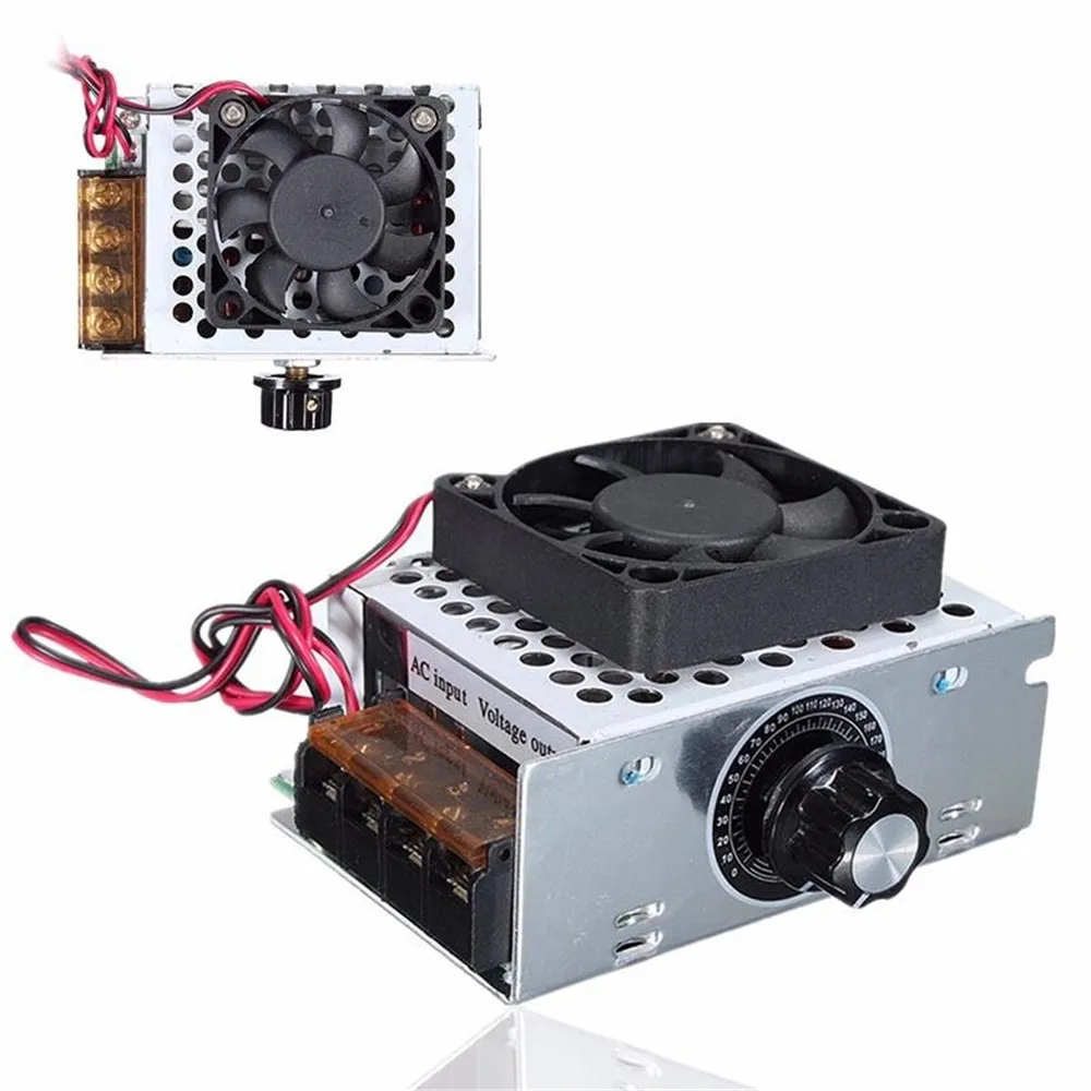 4000W 220V AC SCR Voltage Regulator Electric Motor Speed Controller With Fan Thermostat Dimmer Aluminum Shell High Quality
4000W 220V AC SCR Voltage Regulator Electric Motor Speed Controller With Fan Thermostat Dimmer Aluminum Shell High Quality