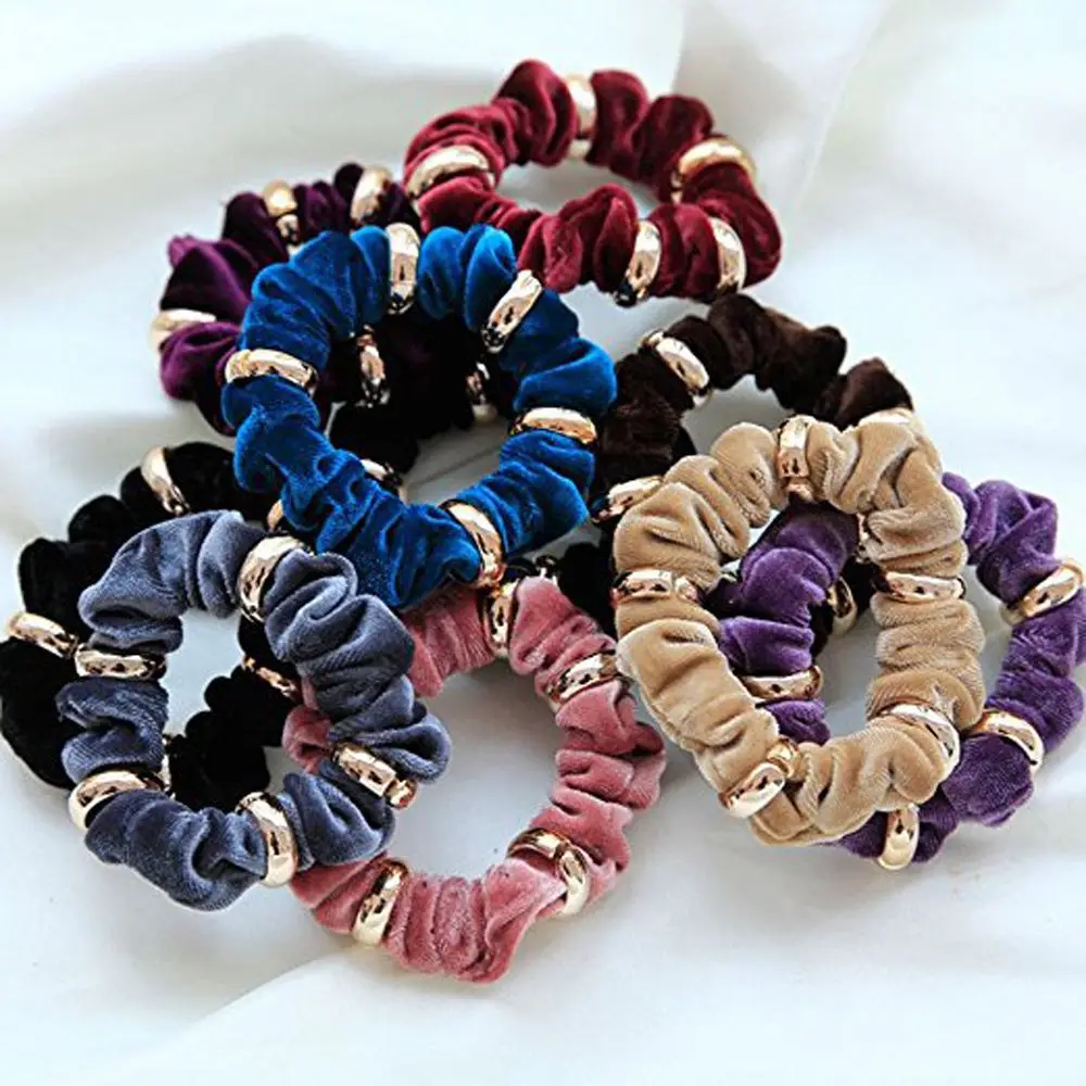 1/2PCS New Velvet Elastic Hair Ropes Girls' No Crease Ponytail Holder Hair Ties Scrunchie with Gold ButtonWomen Hair Accessories
1/2PCS New Velvet Elastic Hair Ropes Girls' No Crease Ponytail Holder Hair Ties Scrunchie with Gold ButtonWomen Hair Accessories