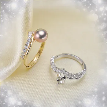 Adjustable Ring Jewelry Part Fittings Charm Accessories Silver Jewellery,New Design Pearl Ring Setting Mounting, Ring Finding
Adjustable Ring Jewelry Part Fittings Charm Accessories Silver Jewellery,New Design Pearl Ring Setting Mounting, Ring Finding