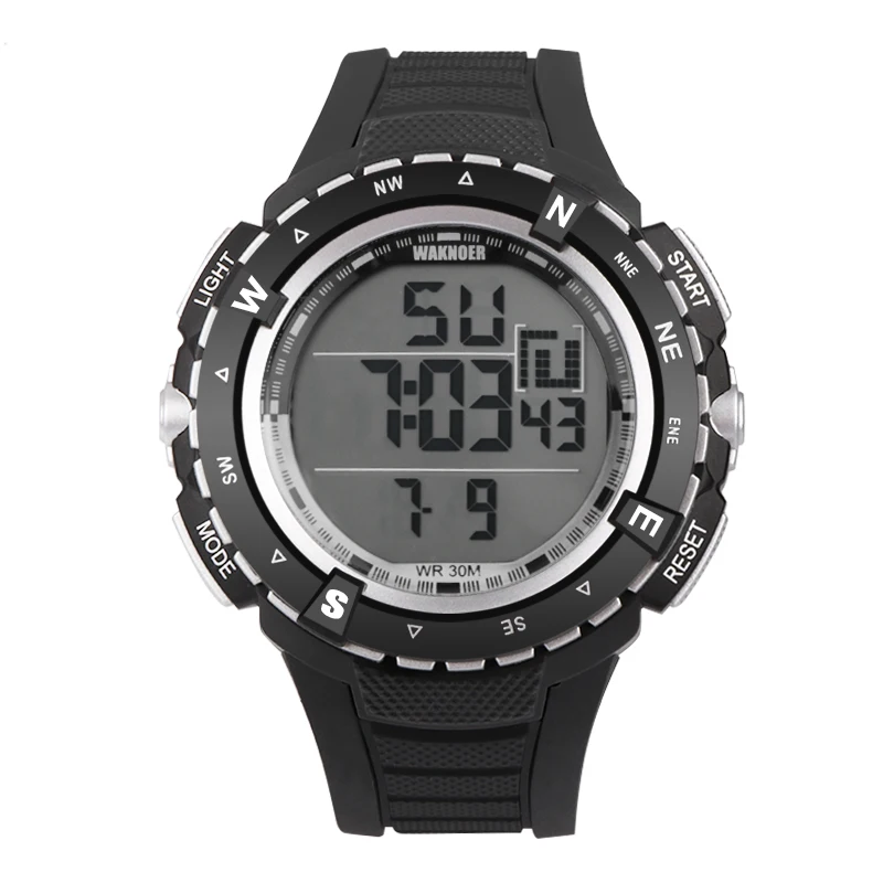 WAKNOER Multifunction Digital Watch Men Watch Waterproof Sport Watches LED Military Men's Watch Clock Saat Erkek Kol Saati Reloj
WAKNOER Multifunction Digital Watch Men Watch Waterproof Sport Watches LED Military Men's Watch Clock Saat Erkek Kol Saati Reloj