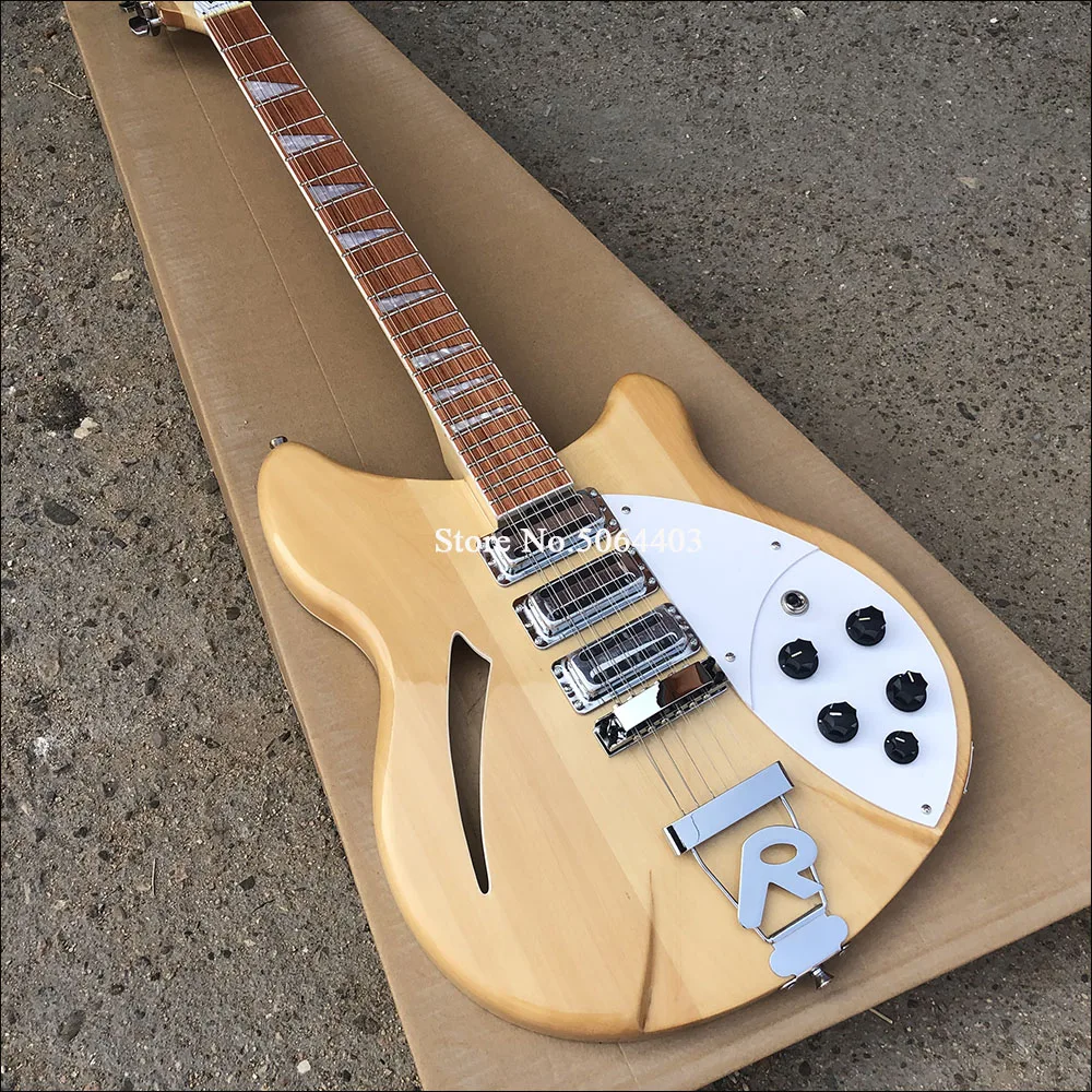 High quality 12 string electric guitar, log color paint, half empty core electric guitar, F hole guitar R bridge, postage
High quality 12 string electric guitar, log color paint, half empty core electric guitar, F hole guitar R bridge, postage