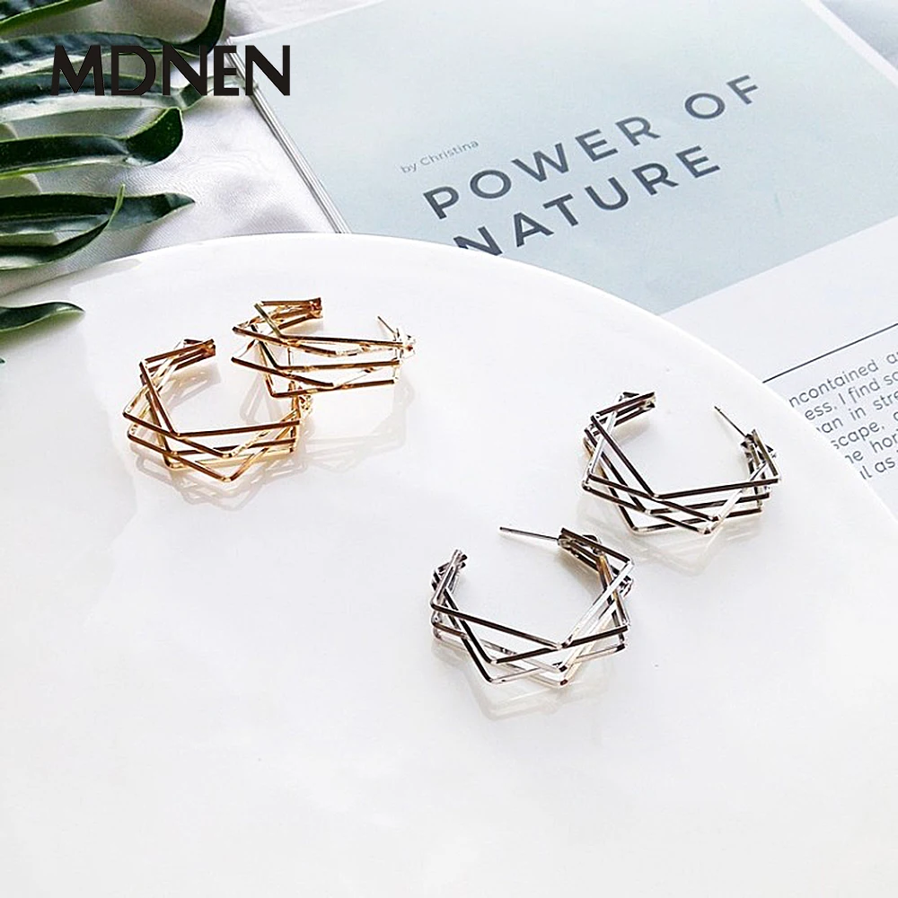 Stud Earrings Geometric Half Square Trendy Metal Gold Silver Office Jewelry For Women
Stud Earrings Geometric Half Square Trendy Metal Gold Silver Office Jewelry For Women