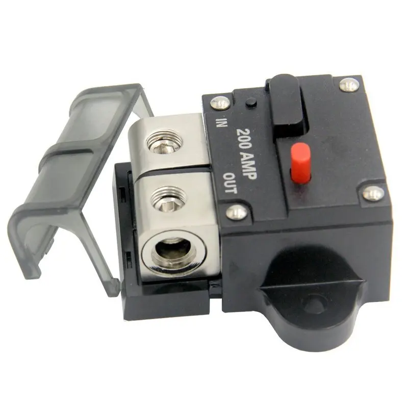 200 AMP Manual Resettable Circuit Breaker Switch Car Stereo Audio Reset Fuse Holder 12V Auto Replacement Parts Car Accessories
200 AMP Manual Resettable Circuit Breaker Switch Car Stereo Audio Reset Fuse Holder 12V Auto Replacement Parts Car Accessories
