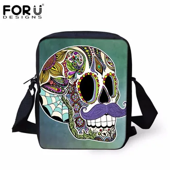FORUDESIGNS Vintage Women Fashion Handbags Sugar Skull Roses Printed Ladies Casual Crossbody Bags Mini Messenger Bags for Female
FORUDESIGNS Vintage Women Fashion Handbags Sugar Skull Roses Printed Ladies Casual Crossbody Bags Mini Messenger Bags for Female
