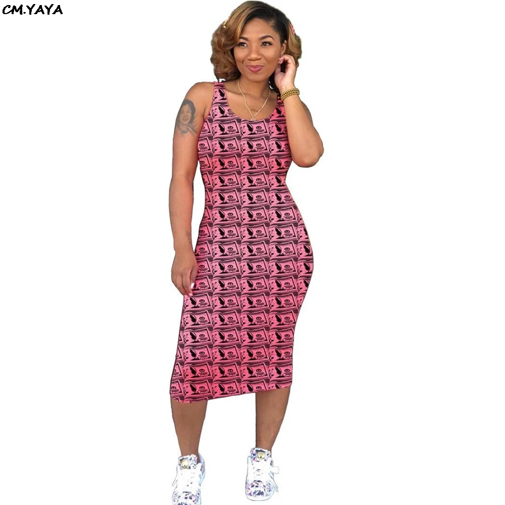 2019 women new summer print bodycon sleeveless tank midi dress casual fashion active wear pencil dresses vestidos 3 colors YS274
2019 women new summer print bodycon sleeveless tank midi dress casual fashion active wear pencil dresses vestidos 3 colors YS274