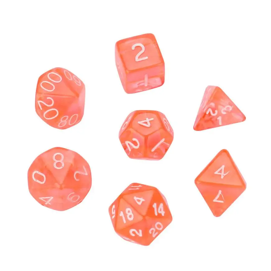 7Pcs Pearl Grain D4-D20 Multi Sided Dices Set For TRPG game levert dropship 2Jun28
7Pcs Pearl Grain D4-D20 Multi Sided Dices Set For TRPG game levert dropship 2Jun28