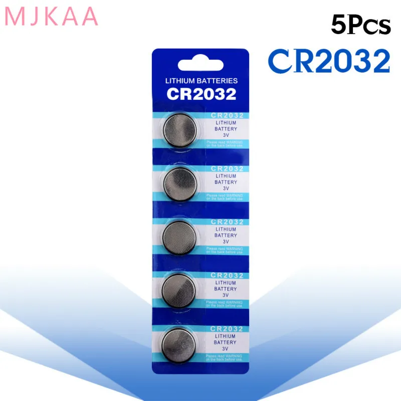 5pcs/pack CR2032 Button Batteries BR2032 DL2032 ECR2032 Cell Coin Lithium Battery 3V CR 2032 For Watch Electronic Toy Remote
5pcs/pack CR2032 Button Batteries BR2032 DL2032 ECR2032 Cell Coin Lithium Battery 3V CR 2032 For Watch Electronic Toy Remote
