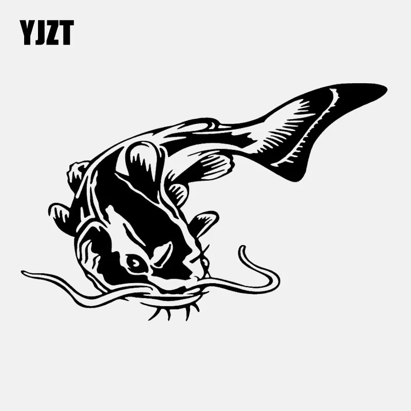 YJZT 16.5CM*10.7CM Catfish Fishing Car Sticker Vinyl Decal Art Black/Silver C24-0587
YJZT 16.5CM*10.7CM Catfish Fishing Car Sticker Vinyl Decal Art Black/Silver C24-0587