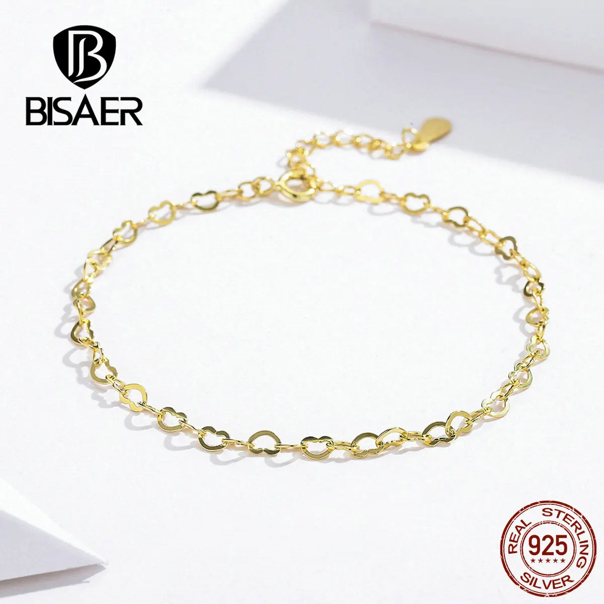 BISAER Strand Bracelets for Women 925 Sterling Silver Memory Simple Chain Link Women Bracelets Sterling Silver Jewelry ECB135
BISAER Strand Bracelets for Women 925 Sterling Silver Memory Simple Chain Link Women Bracelets Sterling Silver Jewelry ECB135