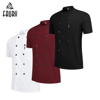 Chef Jacket high quality Breathable Mesh Professional Pure Color waiter Shirt Hotel reataurant Work Clothes Wholesale Uniform
Chef Jacket high quality Breathable Mesh Professional Pure Color waiter Shirt Hotel reataurant Work Clothes Wholesale Uniform