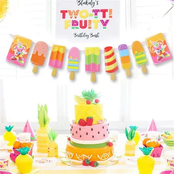 Summer Cool Ice Cream Popsicle Banner Garland for Tropical Theme Party Bar Ice Pop Bunting Kid Birthday Party Decoration 
Summer Cool Ice Cream Popsicle Banner Garland for Tropical Theme Party Bar Ice Pop Bunting Kid Birthday Party Decoration