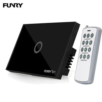 FUNRY US Wall Light Switch Touch Remote Control Switch Luxury Crystal Glass Panel Home Led Switch ST1 1 Gang 1 Way AC 110-240V
FUNRY US Wall Light Switch Touch Remote Control Switch Luxury Crystal Glass Panel Home Led Switch ST1 1 Gang 1 Way AC 110-240V